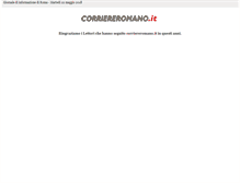 Tablet Screenshot of corriereromano.it
